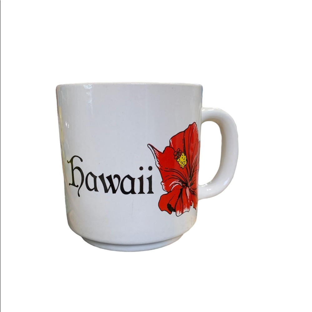 Hawaii mug with hibiscus flower